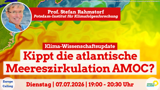 Europe Calling Klimawissenschaftsupdate mit Prof. Stefan Rahmstorf: “Kippt die atlantische Meereszirkulation AMOC?” Bild über die Onlineveranstaltung: Europe Calling Klimawissenschaftsupdate mit Prof. Stefan Rahmstorf: “Kippt die atlantische Meereszirkulation AMOC?”