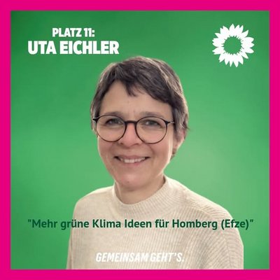 Bild: Kommunalwahl 2026 Listenplatz 11 für Uta Eichler