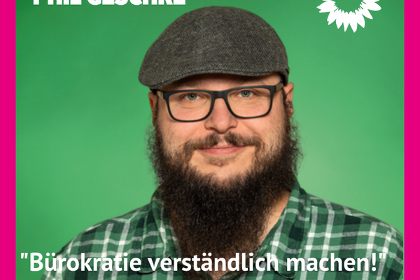 Foto Komunalwahl 2026 Listenplatz 4 für Phil Geschke