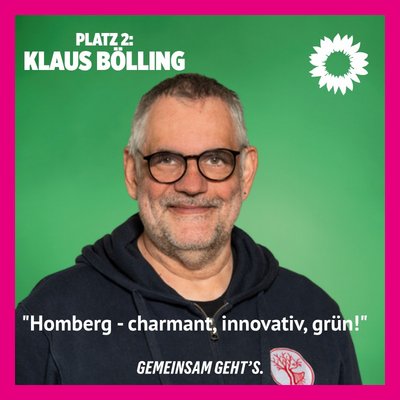 Foto Kommunalwahl 2026 Listenplatz 2 für Klaus Bölling