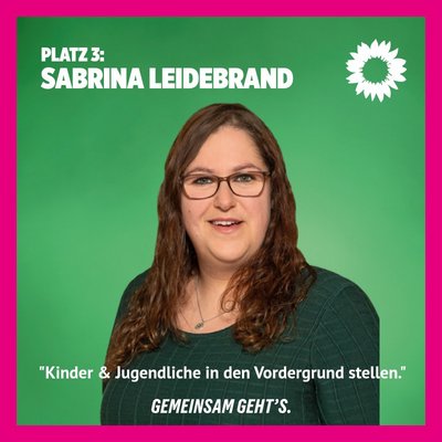 Bild: Kommunalwahl 2026 Listenplatz 3 für Sabrina Leidebrand
