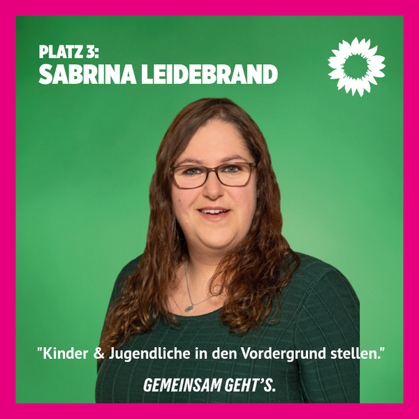 FOTO Kommunahlwahl 2026 Listenplatz 3 für Sabrina Leidebrand