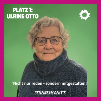 Foto Kommunalwahl 2026 Listenplatz 1 für Ulrike Otto
