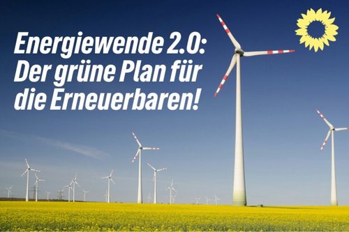 Feld mit Windkrafträfern