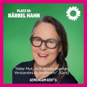 Bild: Kommunalwahl 2026 Listenplatz 10 für Bärbel Hahn